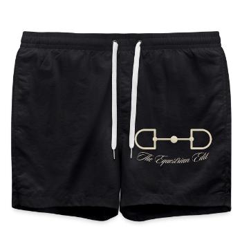 Pferdegebiss The Equestrian Edit - Badeshorts - Schwarz - Vorne - AI Model Male 185 light (185cm)