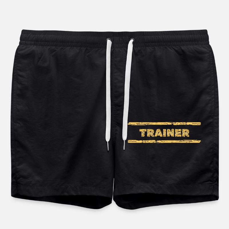 Trainer als Beruf - Badeshorts - Schwarz