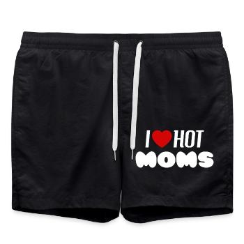 J’adore les mamans sexy - Short de bain - noir - Devant - AI Model Male 185 light (185cm)