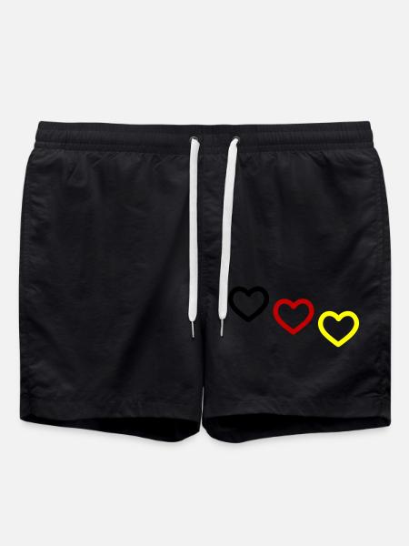 Germany Hearts Team - Swim Trunks - black