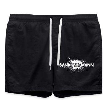 Job Banker - Swim Trunks - black - Front - AI Model Male 185 light (185cm)