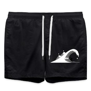 surf etoile - Short de bain - noir - Devant - AI Model Male 185 light (185cm)