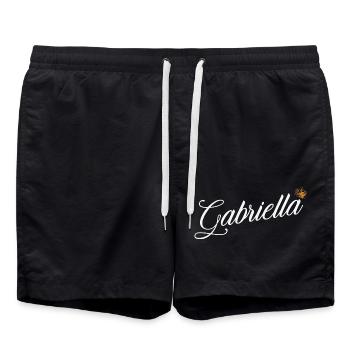 Gabriella Benutzerdefinierter Name für Frauen Kinder Kleinkinder - - Badeshorts - Schwarz - Vorne - AI Model Male 185 light (185cm)