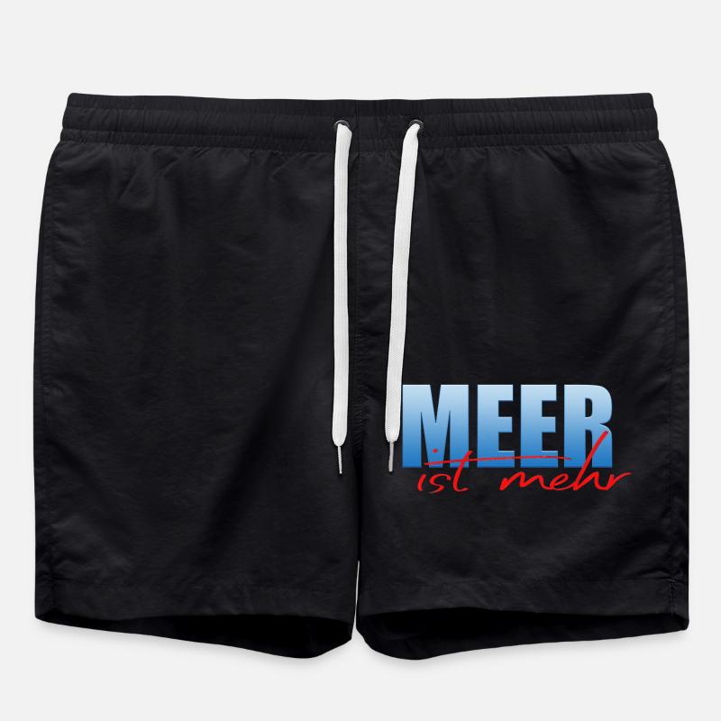Meer ist mehr - Badeshorts - Schwarz