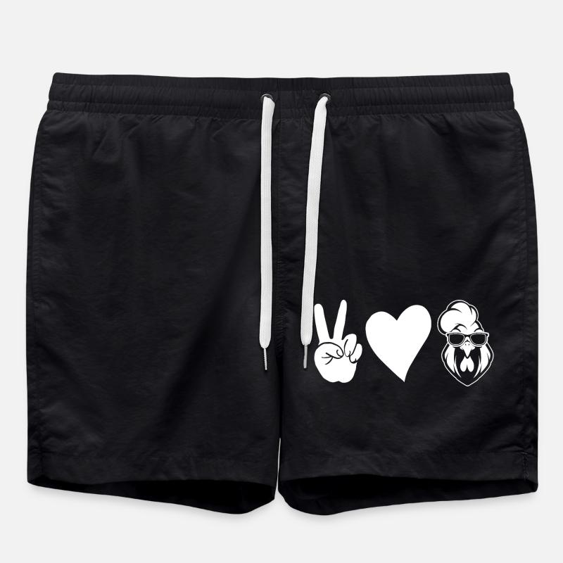 Poulet Coq - Short de bain - noir