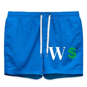 Buchstabe w Dollar - Badeshorts - Cobalt blue - Vorne