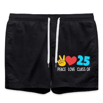 Classe de 2025 Abitur Abiturient Abitur 2025 - Short de bain - noir - Devant - AI Model Male 185 light (185cm)
