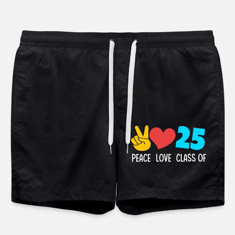 Klasse von 2025 Abi Abiturient Abitur 2025 - Badeshorts - Schwarz