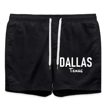 Dallas - Texas - États-Unis - États-Unis d’Amérique - Short de bain - noir - Devant - AI Model Male 185 light (185cm)