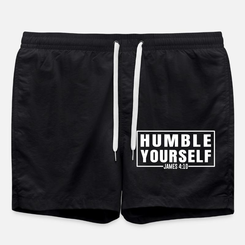Humble Yourself - Swim Trunks - black