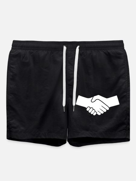 Hands Symbol - Swim Trunks - black