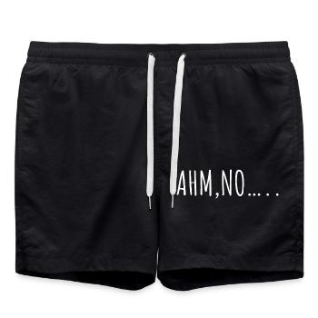 Ahm no humour - Short de bain - noir - Devant - AI Model Male 185 light (185cm)