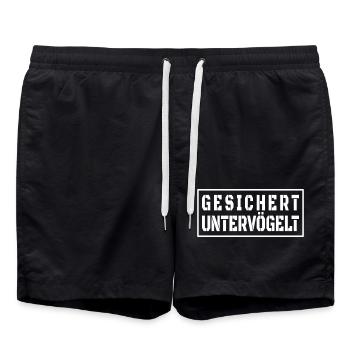 Underbirds sécurisé pour la fête des pères style Malle - Short de bain - noir - Devant - AI Model Male 185 light (185cm)