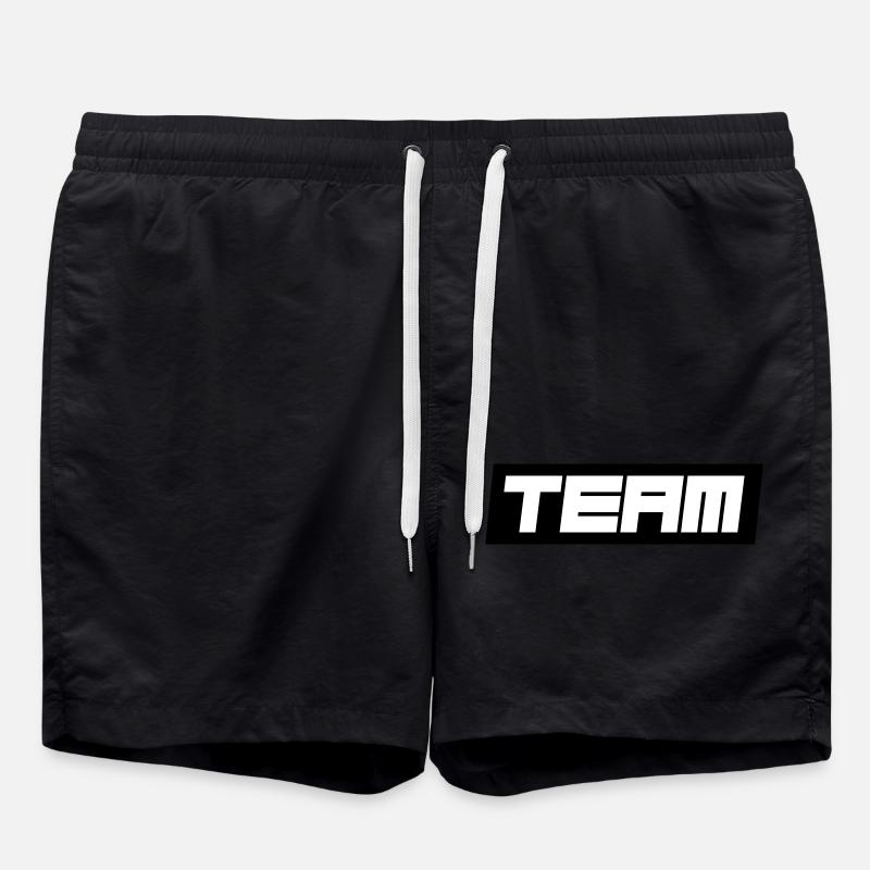 Team - Badeshorts - Schwarz