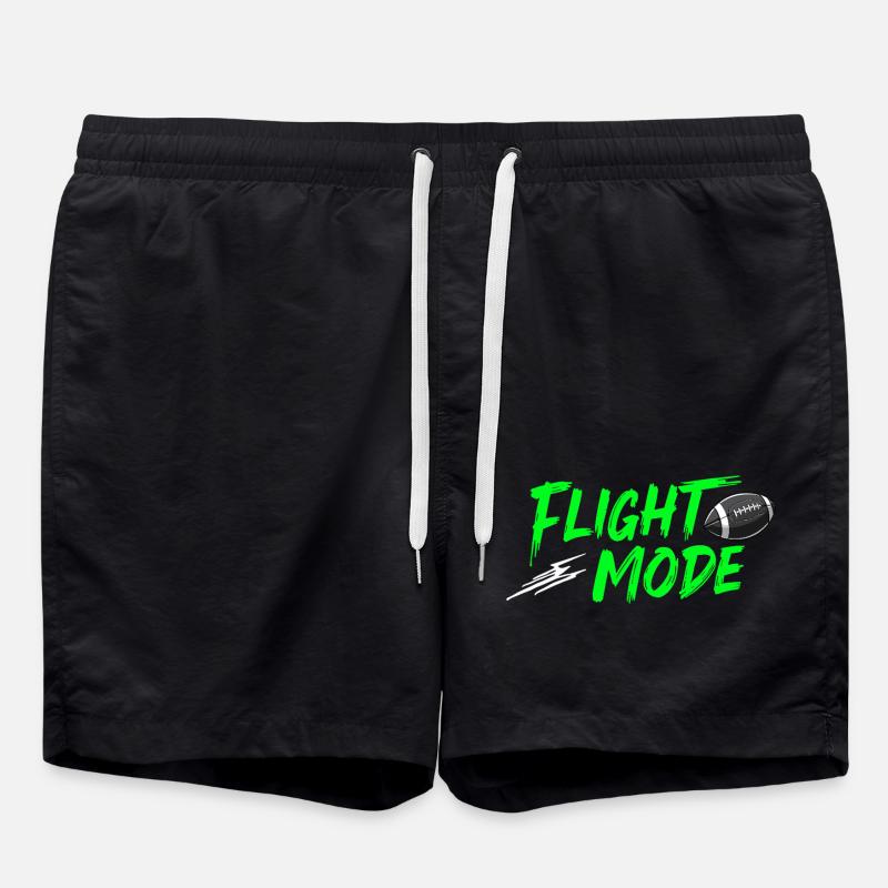 Flight Mode – Football Power activated - Swim Trunks - black
