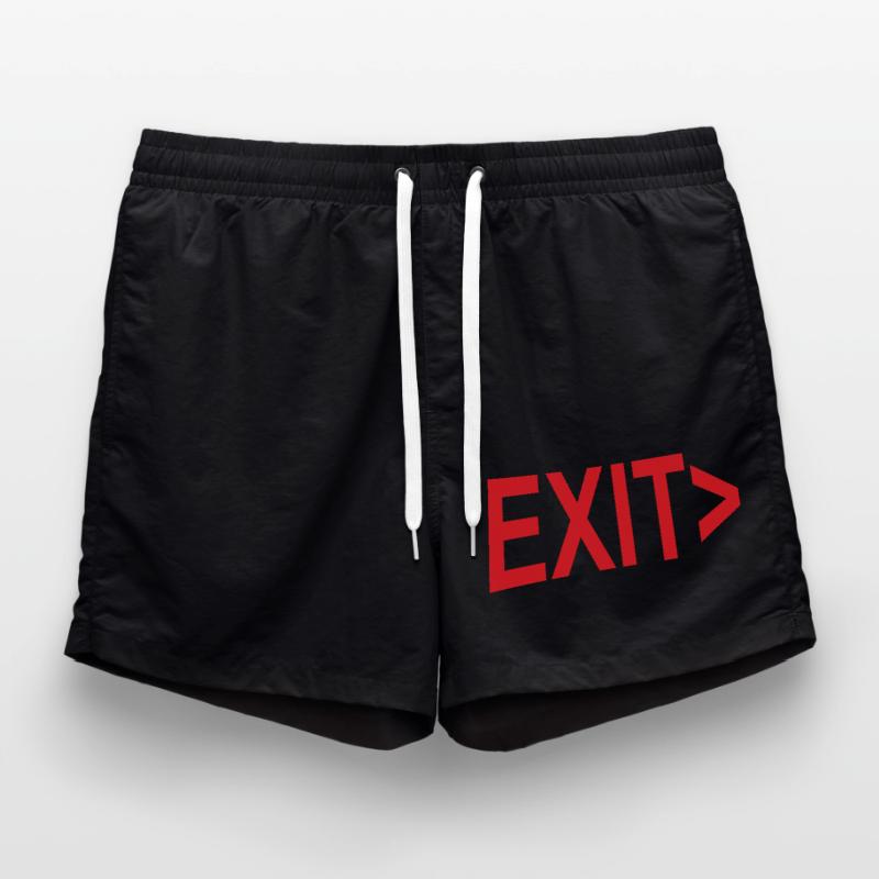Exit / Exit / Emergency Exit Swim Trunks