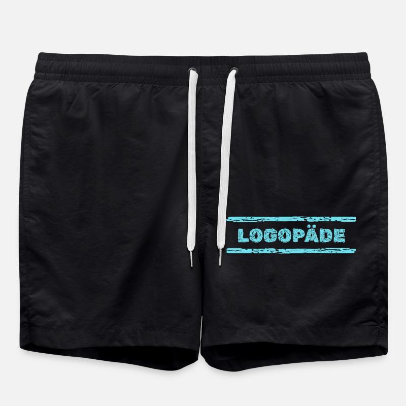 Logopaede - Badeshorts - Schwarz