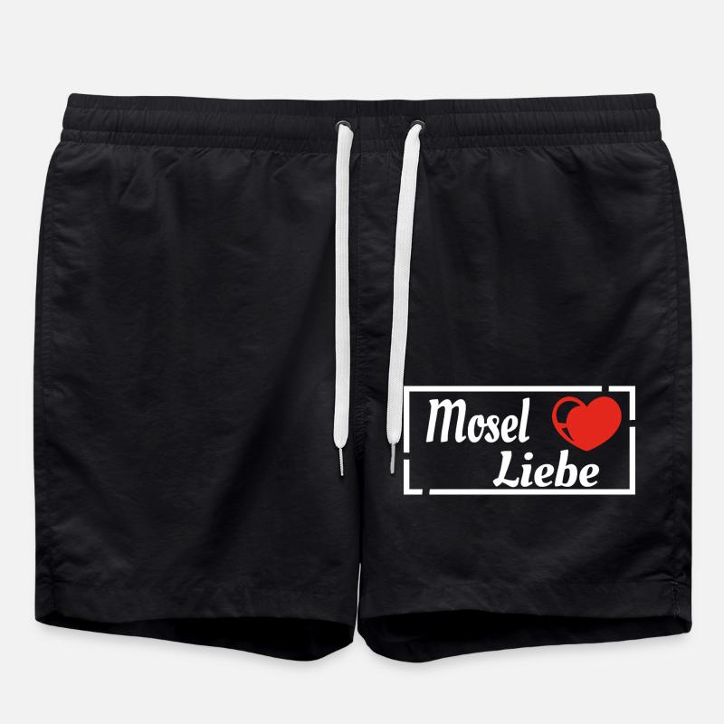 Mosel Liebe1 - Badeshorts - Schwarz
