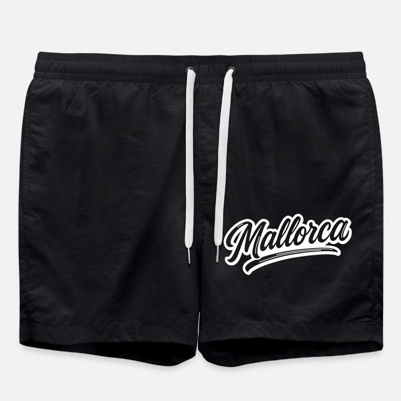 Lettrage de Majorque - Short de bain - noir