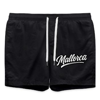 Lettrage de Majorque - Short de bain - noir - Devant - AI Model Male 185 light (185cm)