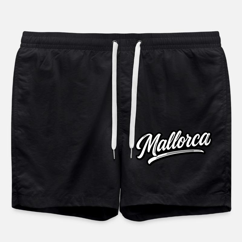 Lettrage de Majorque - Short de bain - noir