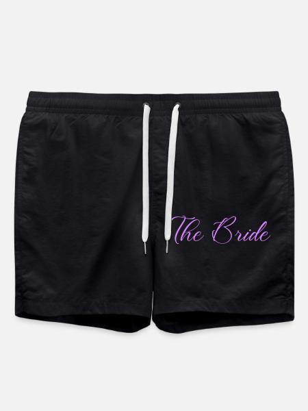 the bride - Swim Trunks - black