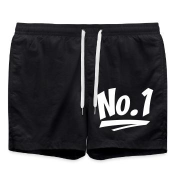 Numéro un - Short de bain - noir - Devant - AI Model Male 185 light (185cm)