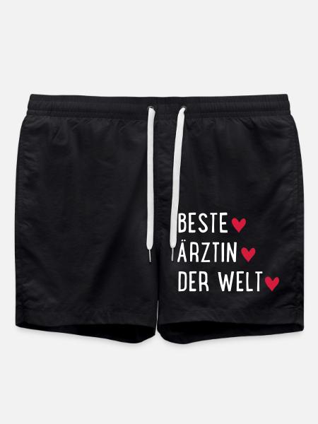 Beste Ärztin der Welt - Badeshorts - Schwarz