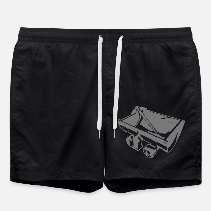 Pickaxe and Lore - Swim Trunks - black
