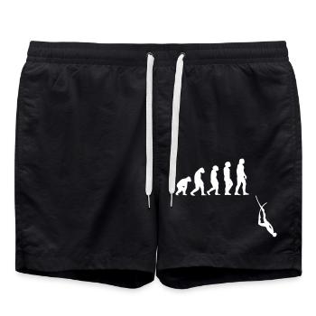 Evolution Apnoe Tauchen - Badeshorts - Schwarz - Vorne - AI Model Male 185 light (185cm)