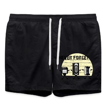 N’oubliez jamais - Short de bain - noir - Devant - AI Model Male 185 light (185cm)
