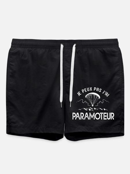 paramoteur j peux pas j ai paramoteur sport - Short de bain - noir