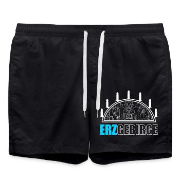 Schwibbogen Erzgebirge - Swim Trunks - black - Front - AI Model Male 185 light (185cm)