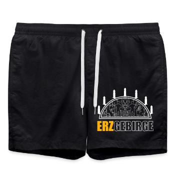 Schwibbogen Erzgebirge - Swim Trunks - black - Front - AI Model Male 185 light (185cm)