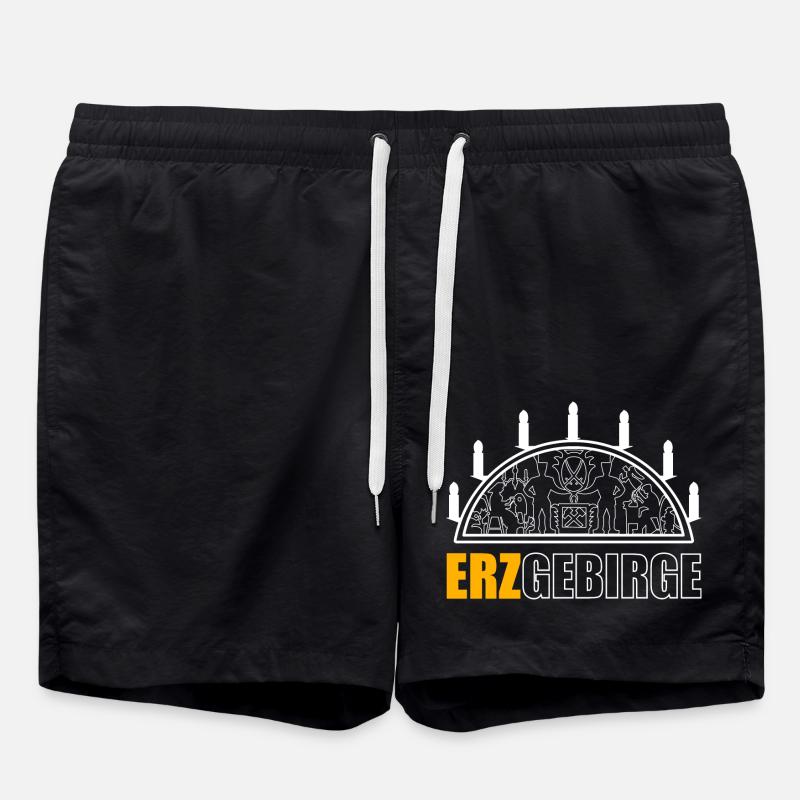 Schwibbogen Erzgebirge - Swim Trunks - black