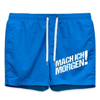 Mach ich Morgen - Badeshorts - Cobalt blue - Vorne