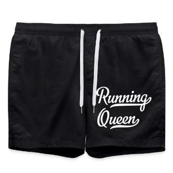 Running Queen - Swim Trunks - black - Front - AI Model Male 185 light (185cm)
