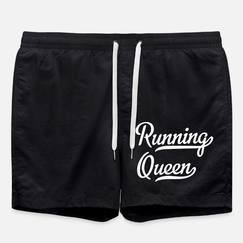 Running Queen - Badeshorts - Schwarz