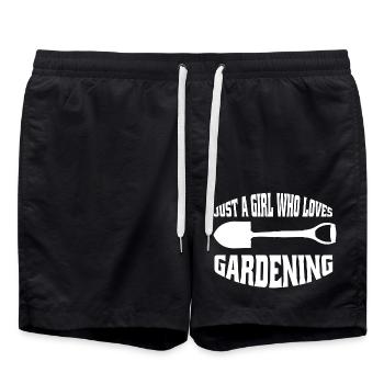 Garten Geschenk Obstgarten Gärtner Hobbygärtner - Badeshorts - Schwarz - Vorne - AI Model Male 185 light (185cm)
