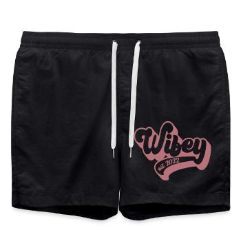 Wifey Est. 2022 - Future Mrs., Engagement Party - Swim Trunks - black - Front - AI Model Male 185 light (185cm)