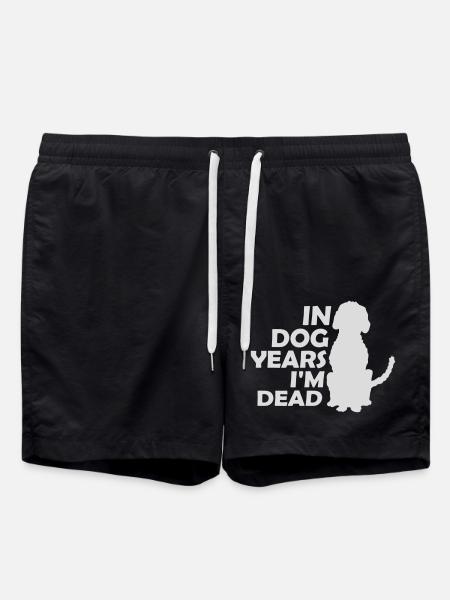 in dog years Dead - Swim Trunks - black