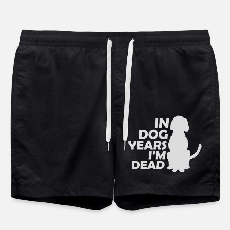 in dog years Dead - Swim Trunks - black