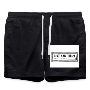 MY THERAPHY SHIRTS RECTANGULAR page 0003 - Swim Trunks - black - Front - AI Model Male 185 light (185cm)