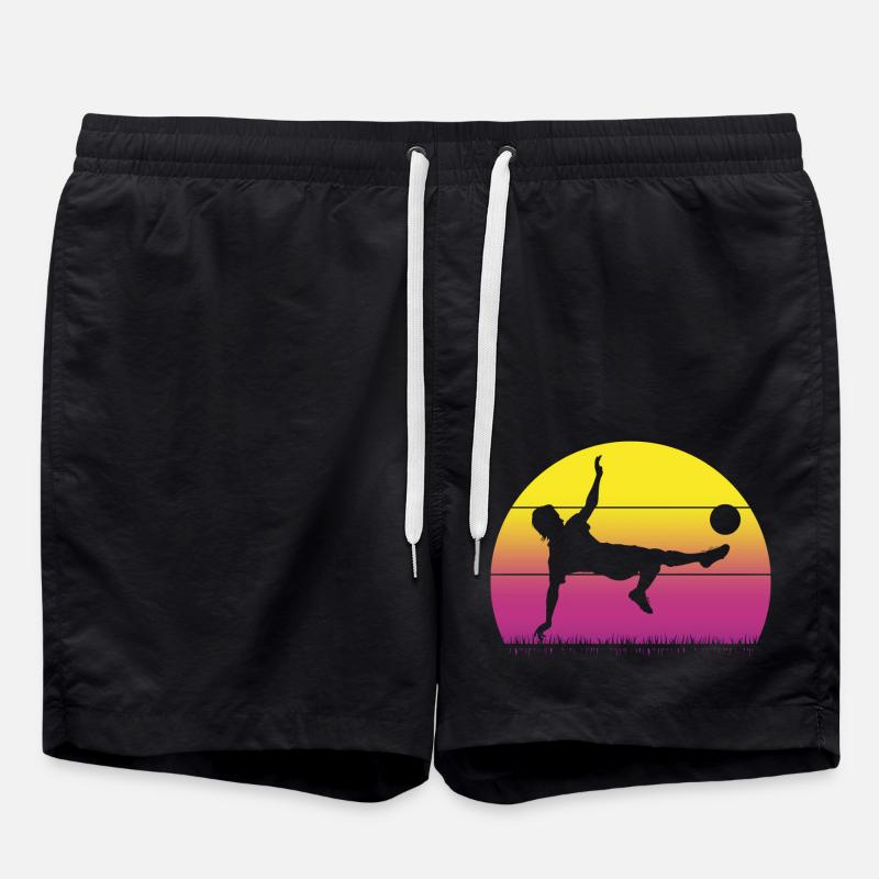 Soccer Soccer Players - Swim Trunks - black