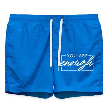 You are enough - Swim Trunks - cobalt blue - Front