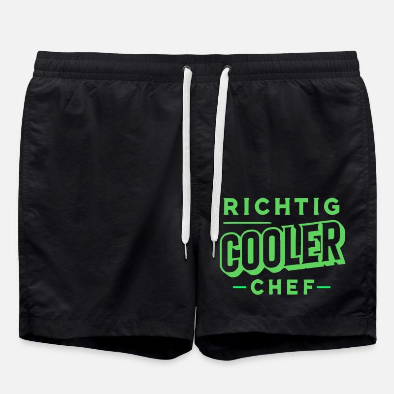 Richtig cooler Chef - Badeshorts - Schwarz