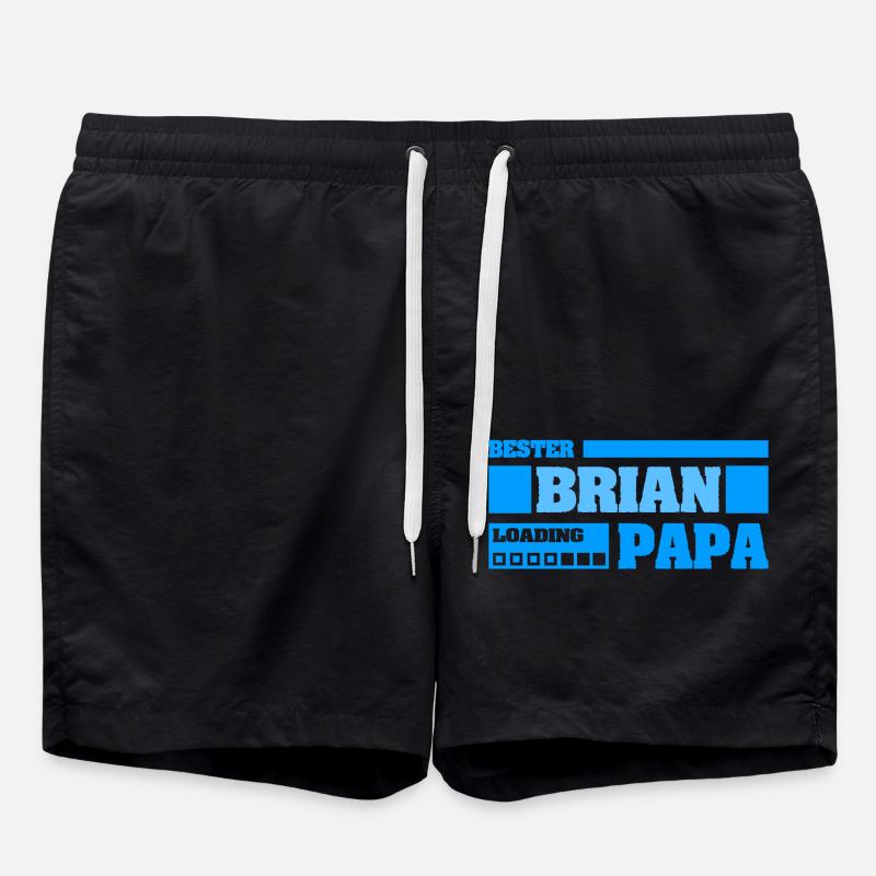 Prénom Brian - Short de bain - noir