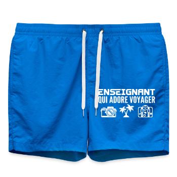 Voyageurs & Enseignants : Passion & Découverte - Short de bain - cobalt blue - Devant