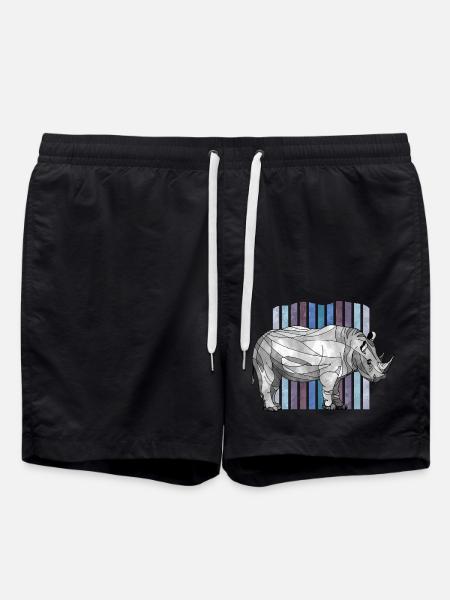 Nashorn - Badeshorts - Schwarz