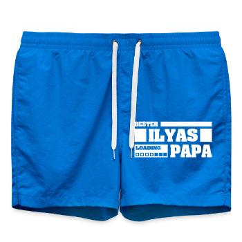 First name Ilyas - Swim Trunks - cobalt blue - Front